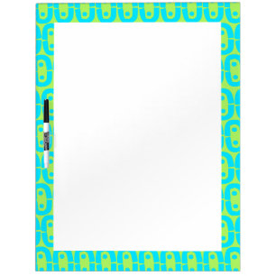 modern colorful pattern dry erase board