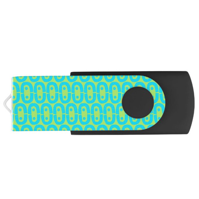 modern colorful pattern flash drive (Back)