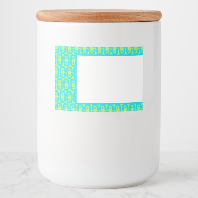 modern colorful pattern food label (Front)