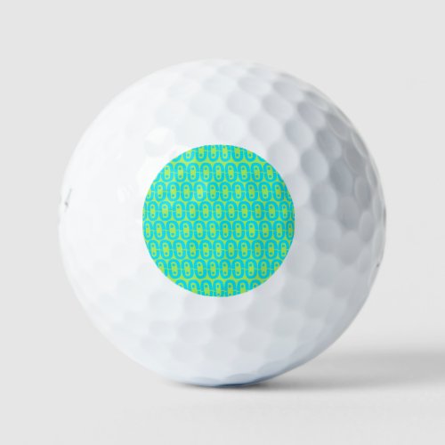 modern colorful pattern golf balls