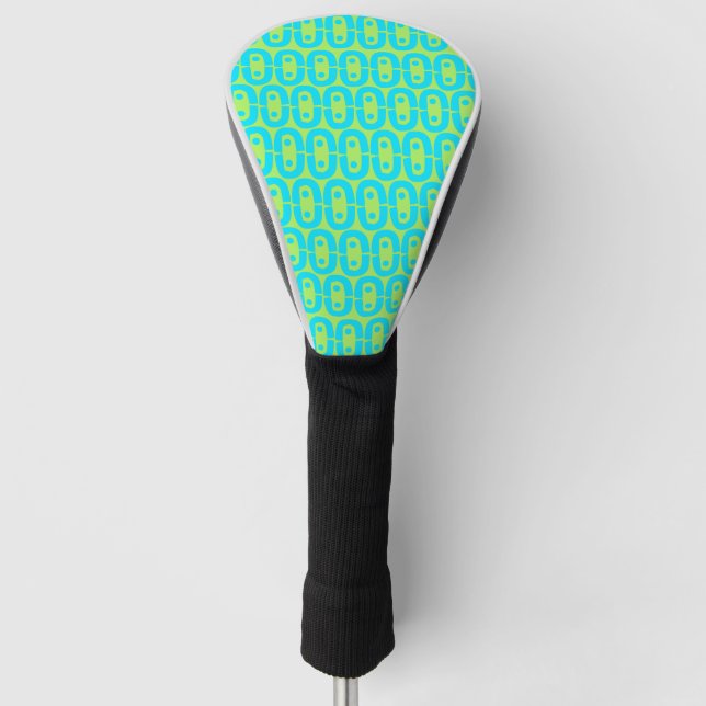 modern colorful pattern golf head cover (Front)
