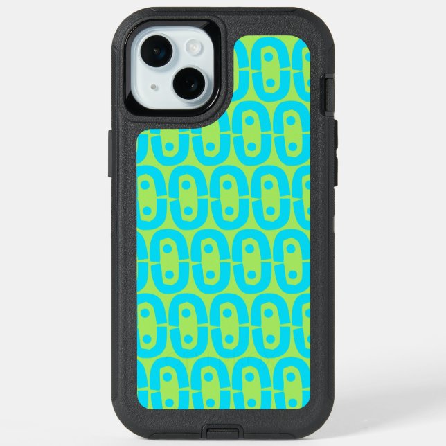 modern colorful pattern iPhone 15 plus case (Back)