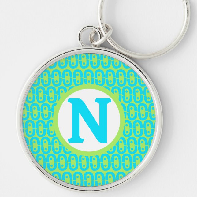 modern colorful pattern keychain (Front)