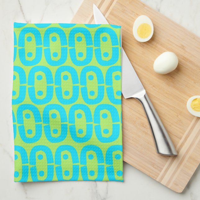 modern colorful pattern kitchen towel (Quarter Fold)