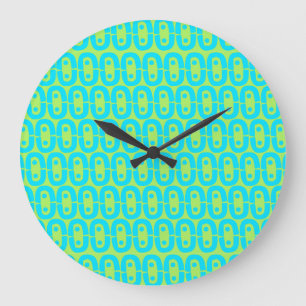 modern colorful pattern large clock