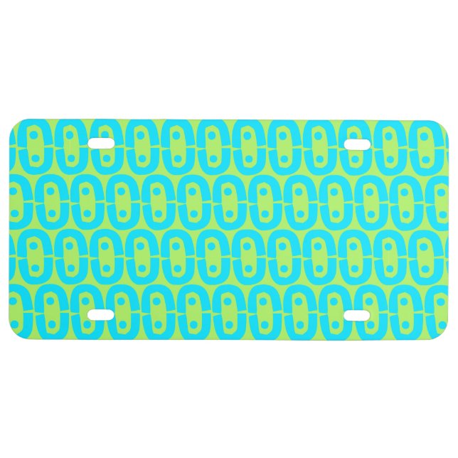 modern colorful pattern license plate (Front)