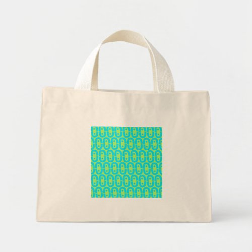 modern colorful pattern mini tote bag
