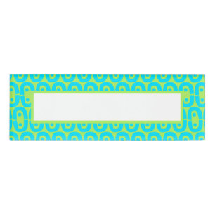 modern colorful pattern name tag