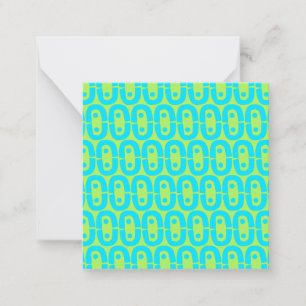 modern colorful pattern note card