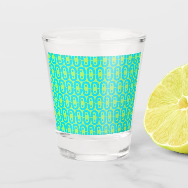 modern colorful pattern shot glass (Front)