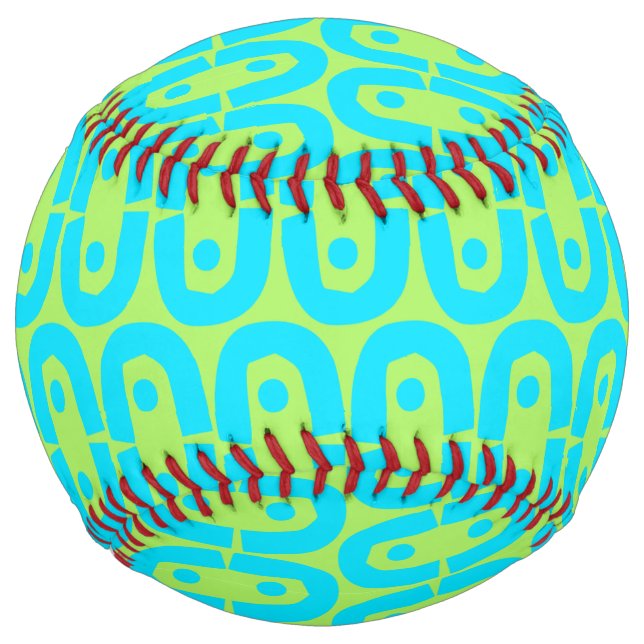 modern colorful pattern softball (Front)