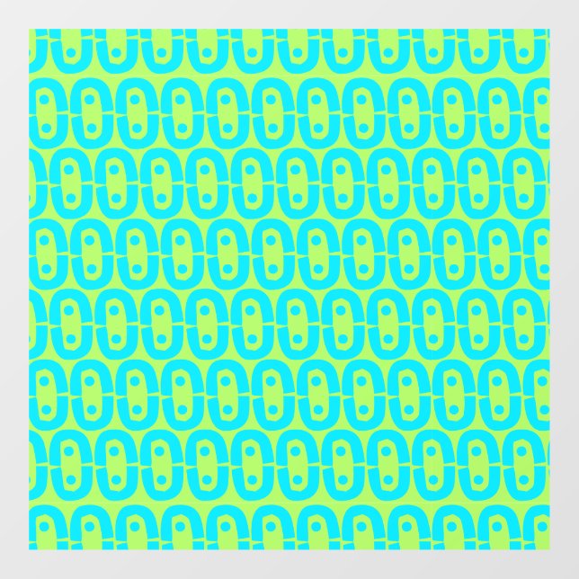 modern colorful pattern window cling (Sheet)