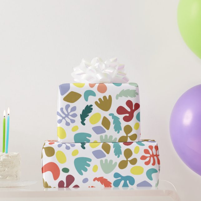 Modern Colorful Patterned Wrapping Paper (Party Gifts)