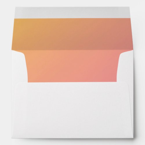 Modern Colorful Pink Yellow Ombr Gradient  Envelope