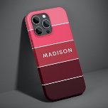 Modern Colorful Pinks Colorblock Personalized Name iPhone 12 Pro Case<br><div class="desc">This colorful and modern design features a colorblock pattern in pink and plum with your personalized name #iphone #cases #iphonecases #electronics</div>