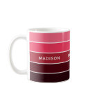 Modern Colorful Pinks Colorblock Personalized Name