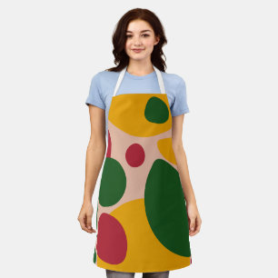 Modern Colorful Polka Dot Apron