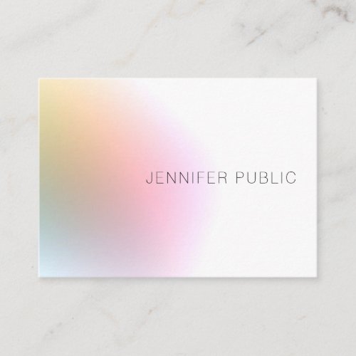 Modern Colorful Professional Template Elegant Business Card