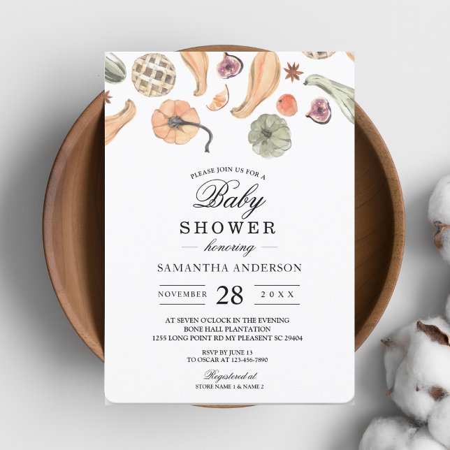 Modern Colorful Pumpkin Autumn  Invitation (Creator Uploaded)