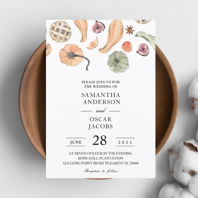 Modern Colorful Pumpkin Autumn  Invitation (Creator Uploaded)