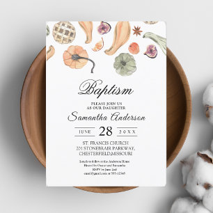 Modern Colorful Pumpkin Autumn Invitation