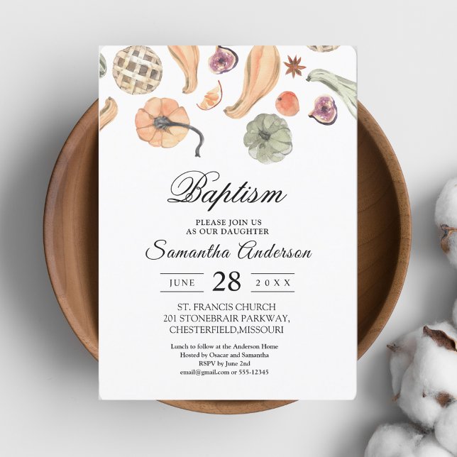 Modern Colorful Pumpkin Autumn  Invitation (Creator Uploaded)