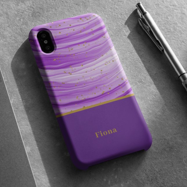 Modern Colorful Purple  Case-Mate iPhone Case (Creator Uploaded)