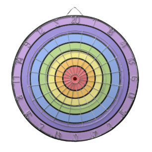 Modern Colorful Rainbow Colors Pattern Dart Board