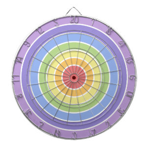 Modern Colorful Rainbow Colors Pattern Dart Board