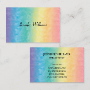 Modern Colorful Rainbow Elegant Business Card