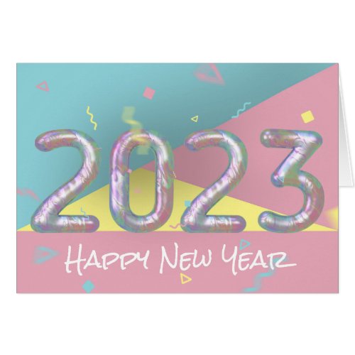Modern Colorful Rainbow Pastel New Year 2023