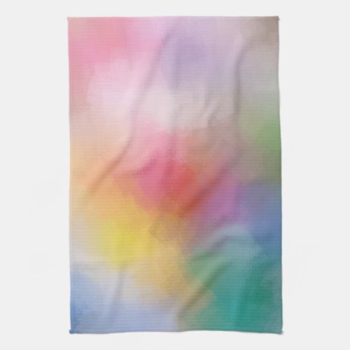 Modern Colorful Red Purple Blue Green Yellow Kitchen Towel