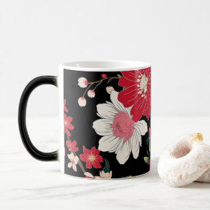 Modern Colorful Sakura Flower Japan Birthday party Color Morph Mug