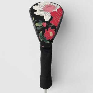 Modern Colorful Sakura Flower Japan Birthday party Golf Head Cover