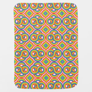 Modern Colorful Simple Batik Motifs Baby Blanket
