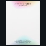 Modern Colorful Simple Design Elegant Template Letterhead<br><div class="desc">Modern Colorful Simple Design Elegant Template Professional Letterhead.</div>