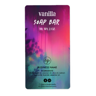 Modern Colorful Soap Bar Product Labels