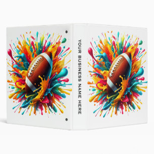 Modern Colorful Splash Game Ball Sports 3 Ring Binder