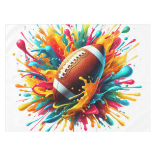 Modern Colorful Splash Game Ball Sports Tablecloth