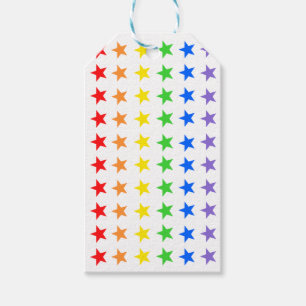 Modern Colorful Starry Pattern Gift Tags