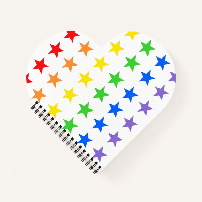 Modern Colorful Starry Pattern Notebook (Front)