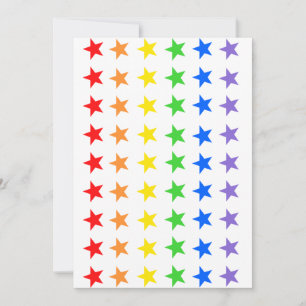 Modern Colorful Starry Pattern Thank You Card