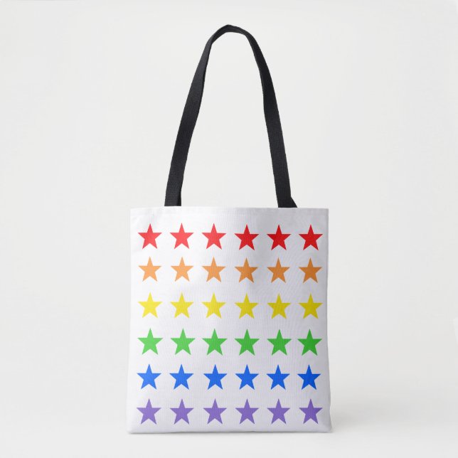 Modern Colorful Starry Pattern Tote Bag (Front)