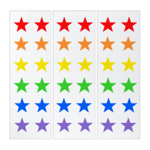 Modern Colorful Starry Pattern Triptych