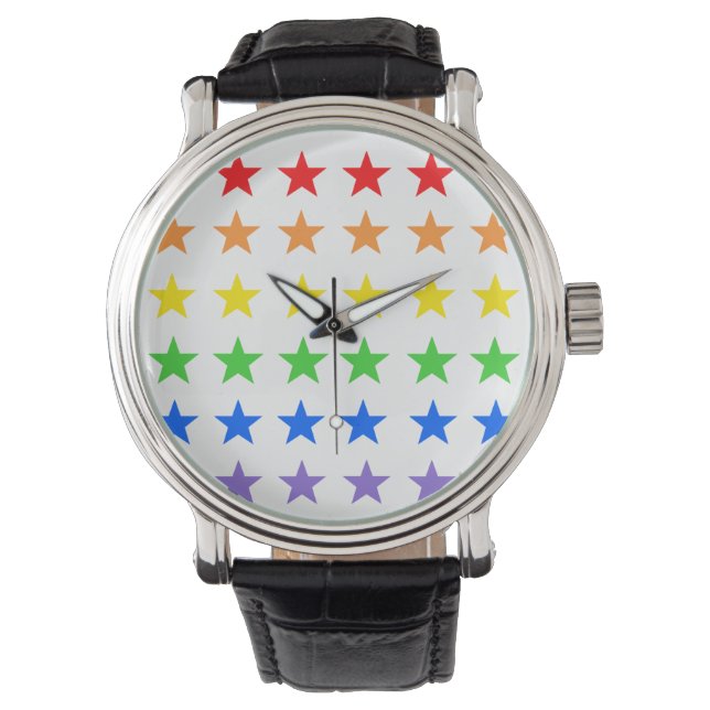 Modern Colorful Starry Pattern Watch (Front)