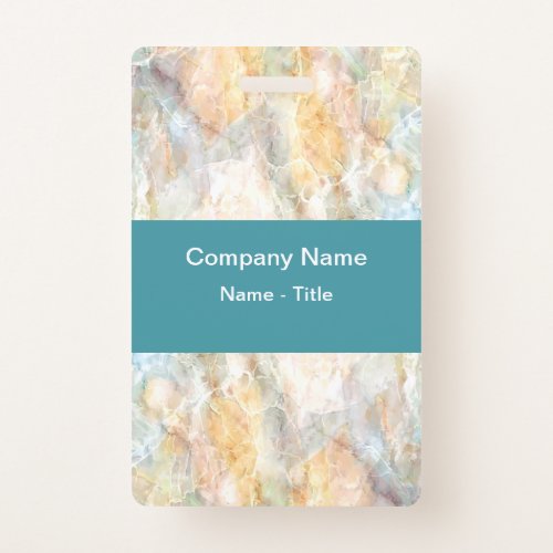 Modern Colorful Stone Marble Look Badge