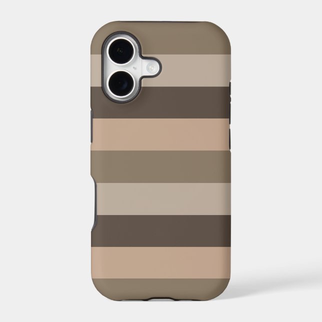 Modern colorful striped pattern iphone case (Back)