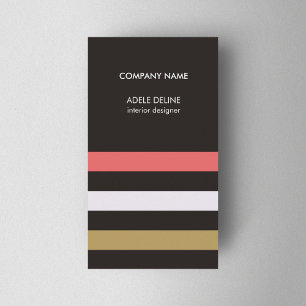 Modern Colorful Stripes Designer Business Card
