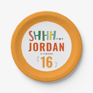 Modern Colorful Surprise Party Brush Paint Typo 