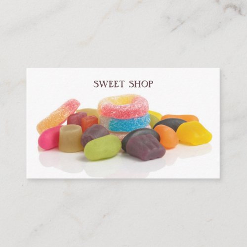 Modern Colorful Sweet Shop Business Card